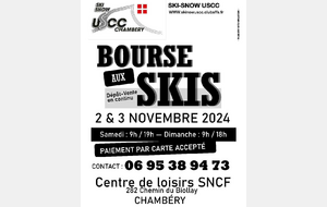 Bourse aux Skis les 2 et 3 Novembre 2024