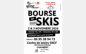 Bourse aux Skis les 2 et 3 Novembre 2024