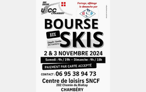 Bourse aux skis - jour 2 - ouvert à tous - inscriptions pour la saison