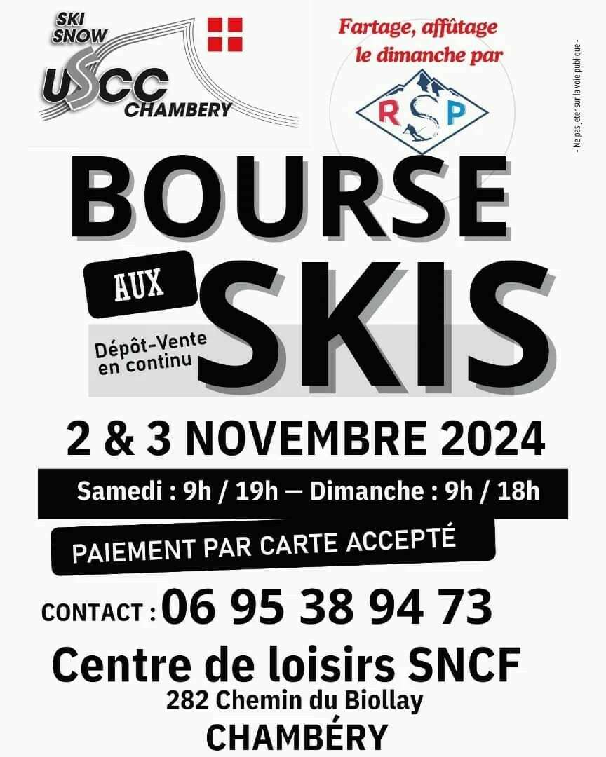 Bourse aux skis - jour 2 - ouvert à tous - inscriptions pour la saison